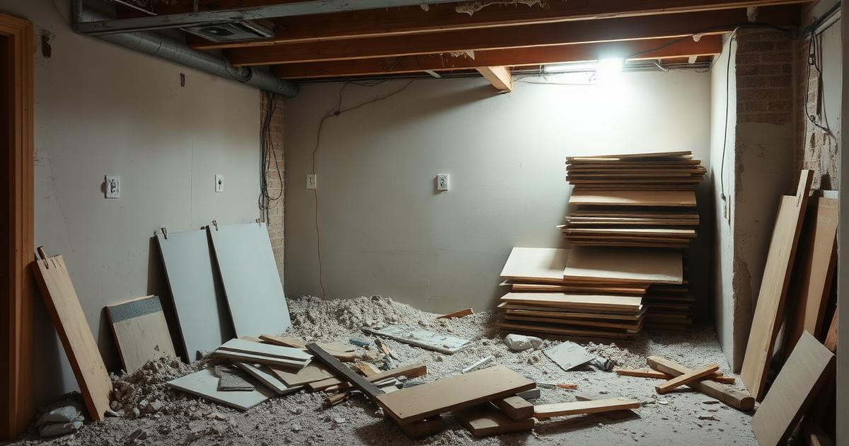 Renovating a basement in Toronto: the debris plan